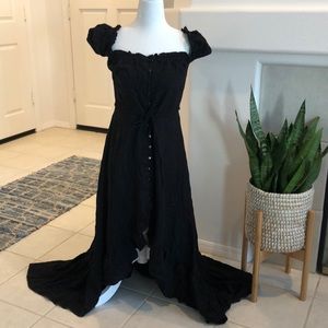 SOLD Auguste asymmetrical off shoulder dress